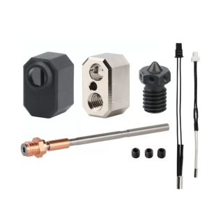 3d printer accessories Prusa i3 MK4 extrusion head hot end nozzle throat heating block sleeve heating rod thermal