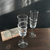 Retro glossy crystal, diamond cup handmade, wineglass