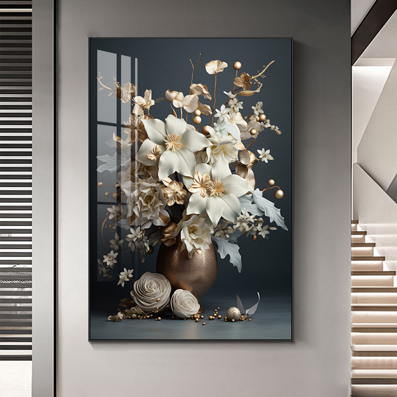 跨境专供大尺寸经典时尚LED灯挂画客厅餐厅酒店艺术高清晶瓷挂画|undefined