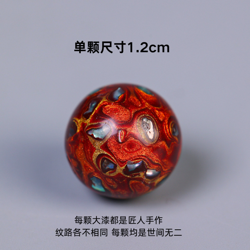 大きな漆ビーズ 12 ミリメートル螺鈿ルースビーズメーカー卸売ブレスレットシングルビーズ仏ビーズ DIY マルチ宝ブレスレットアクセサリー|undefined