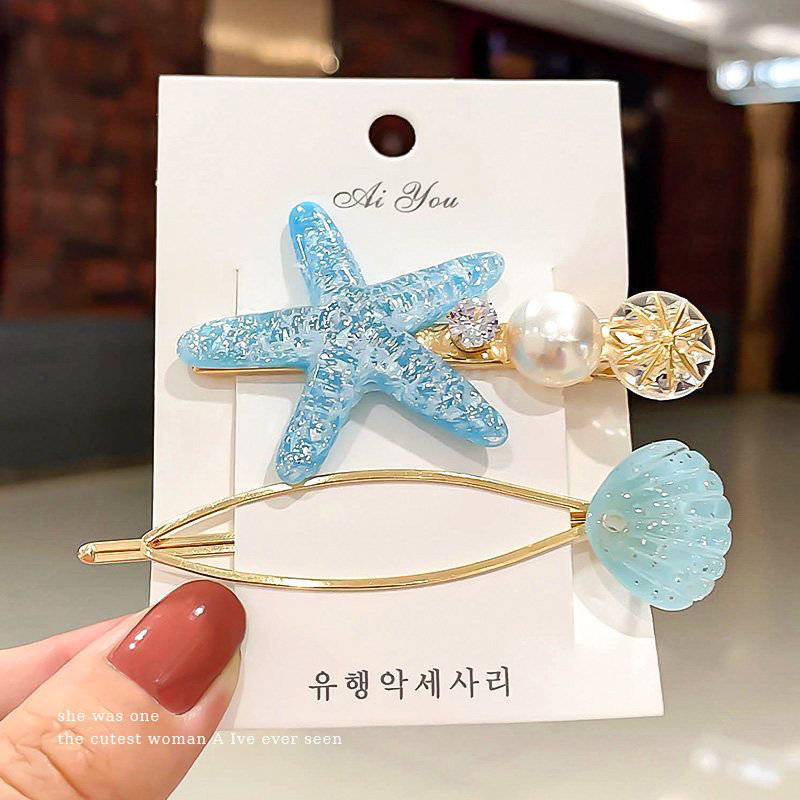 Estrellas de dopamina de verano costera coreana nicho de diseño universal lindos tocadillos broches al por mayor