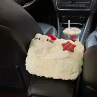 Новая коробка для салфеток с пятиконечной звездой и котом, коробка для салфеток для автомобиля, женская подвесная сумка для автомобиля, креативная автомобильная бумажная сумка, украшение