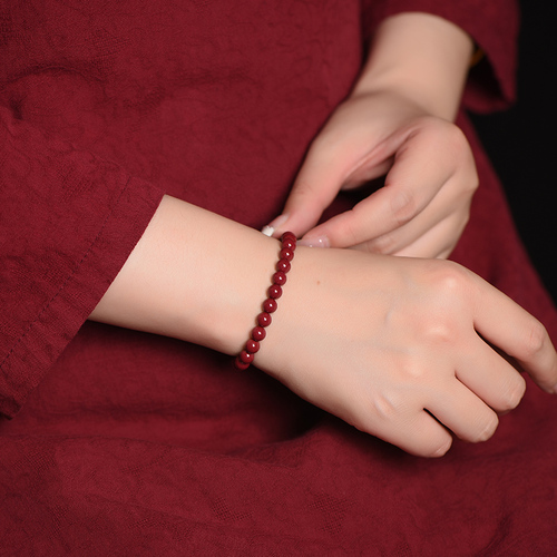 Retro wholesale animal year purple gold sand cinnabar bracelet women's toy bracelet hand ornaments ethnic style bead jewelry