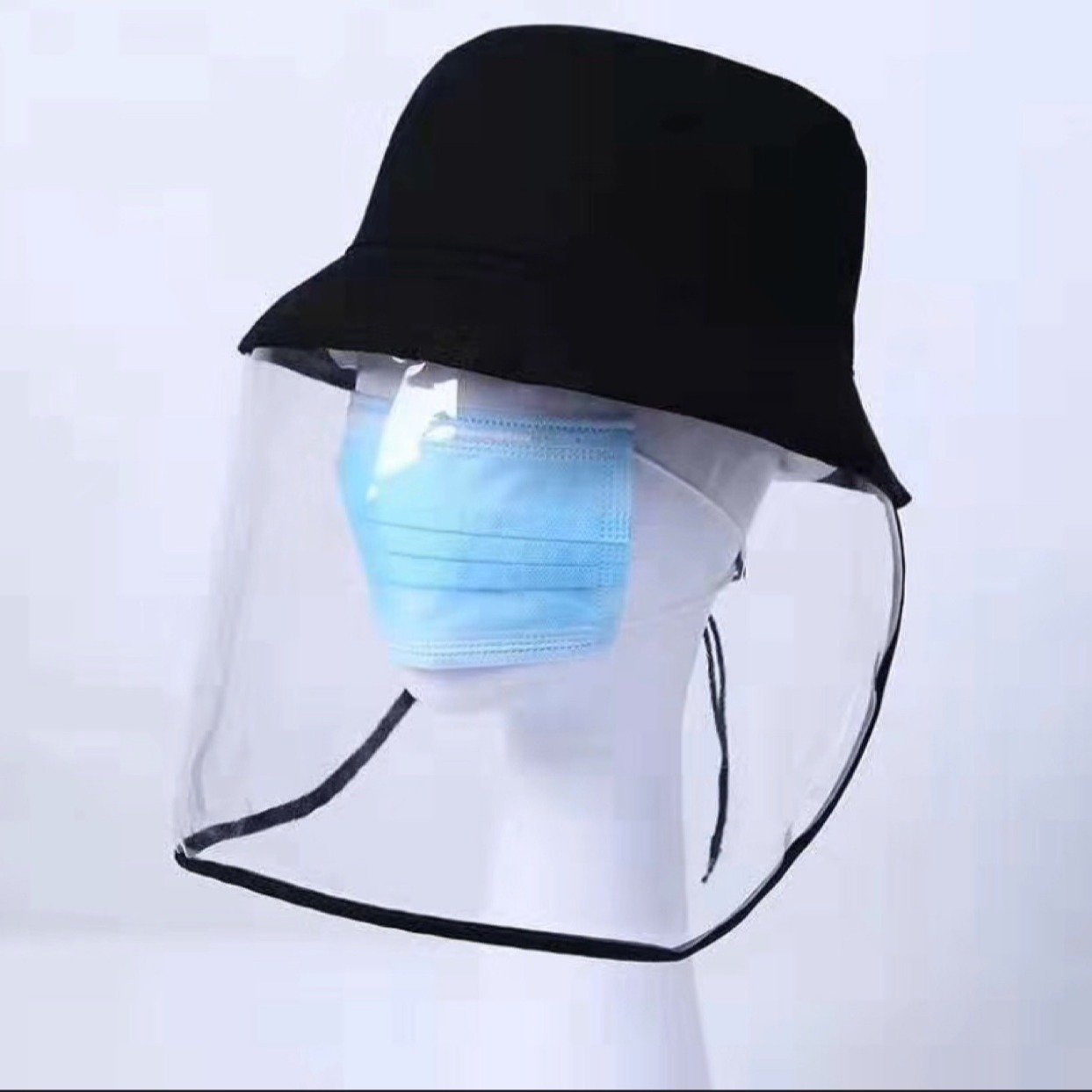 渔夫帽防飞沫女韩国潮夏防紫外线大沿太阳帽子遮阳防晒防病毒