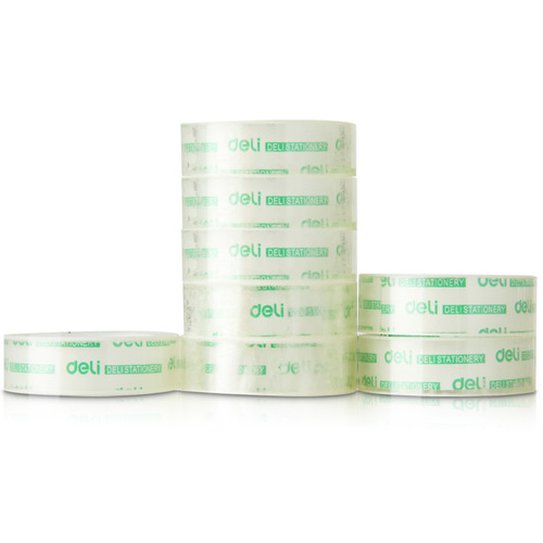 Deli stationery tape children's handmade tape students use small transparent tape to hand-tear wrong questions and correct fine tape