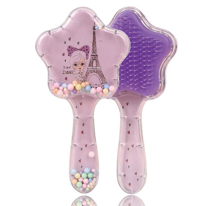 Pein de dibujos animados transfronterizos personalizados cuadrados portátiles impresión transparente arco iris masaje fluido bolsa de aire estudiante