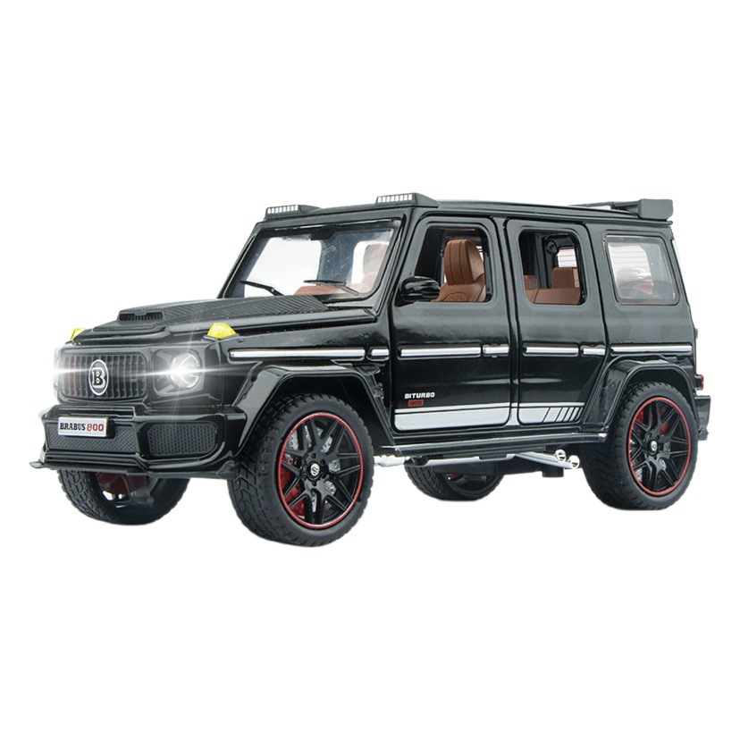 Jianyuan aleación modelo de coche 1:32 Babos G800 vehículo todoterreno con sonido y luz Tire hacia atrás juguete coche música modelo adornos