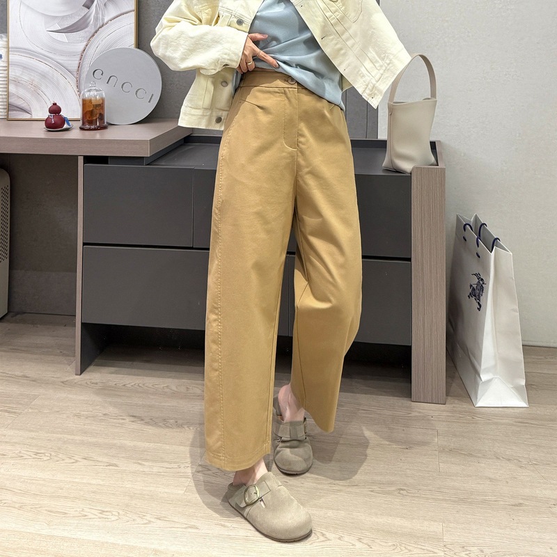 神奇遮肚腩！莱赛尔精纺休闲九分裤织带边侧缝前移奶奶裤25秋季新|undefined