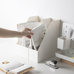 Simple right-angle storage box file rack office information book desktop stationery organization student information book stand box