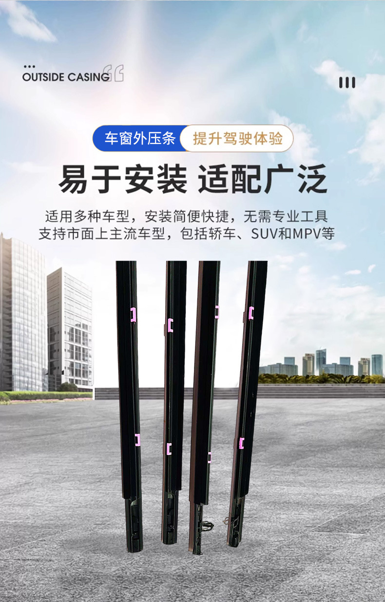 Odyssey Outer Pressure Strip Car Glass Water Cutting Strip 72410/72450-T6A-A01 Car Sealing Strip
