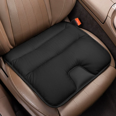 New Nappa Leather Car Seat Cushion, Suitable for All Seasons, Aviation-Grade, Breathable, Comfortable, Non-Sweaty, Seat Cushion Manufacturer Wholesale (Four Seasons Pad) - premium-blackfront-row-single-seat-audi