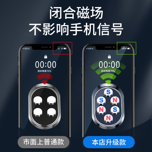 Car mobile phone holder folding magnetic car navigation holder new adhesive rotating support for car