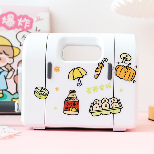 100 pieces of hand ledger sticker set waterproof transparent water cup small pattern cane ins style girly heart ledger stickers