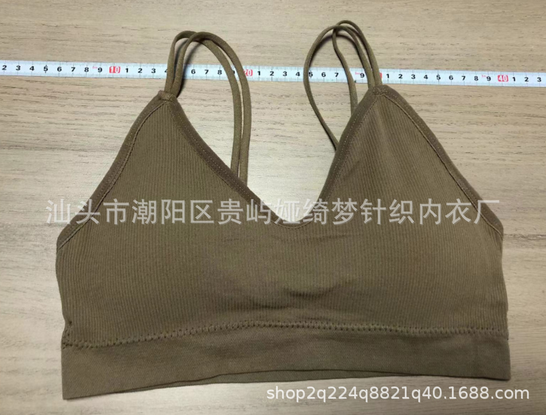 Cross-border más tamaño belleza espalda camisola ropa interior estudiante femenino tubo superior estilo coreano sujetador inalámbrico desgaste exterior correa interior envuelto pecho