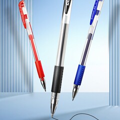 齐心经典办公中性笔0.5mm黑色笔桌面签字笔学生刷题笔晨光Q7同款