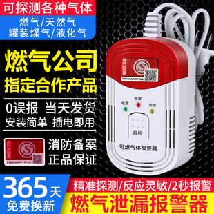 Gas Alarm Household Kitchen Natural Gas Liquefied Petroleum Gas Carbon Monoxide Leak Detector Fire Certification