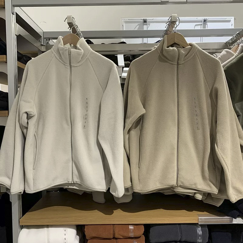 Men's and Women's Polar Fleece Zipper Jacket/Long-Sleeved Jacket 2025 Autumn and Winter Pure Color Versatile S479792