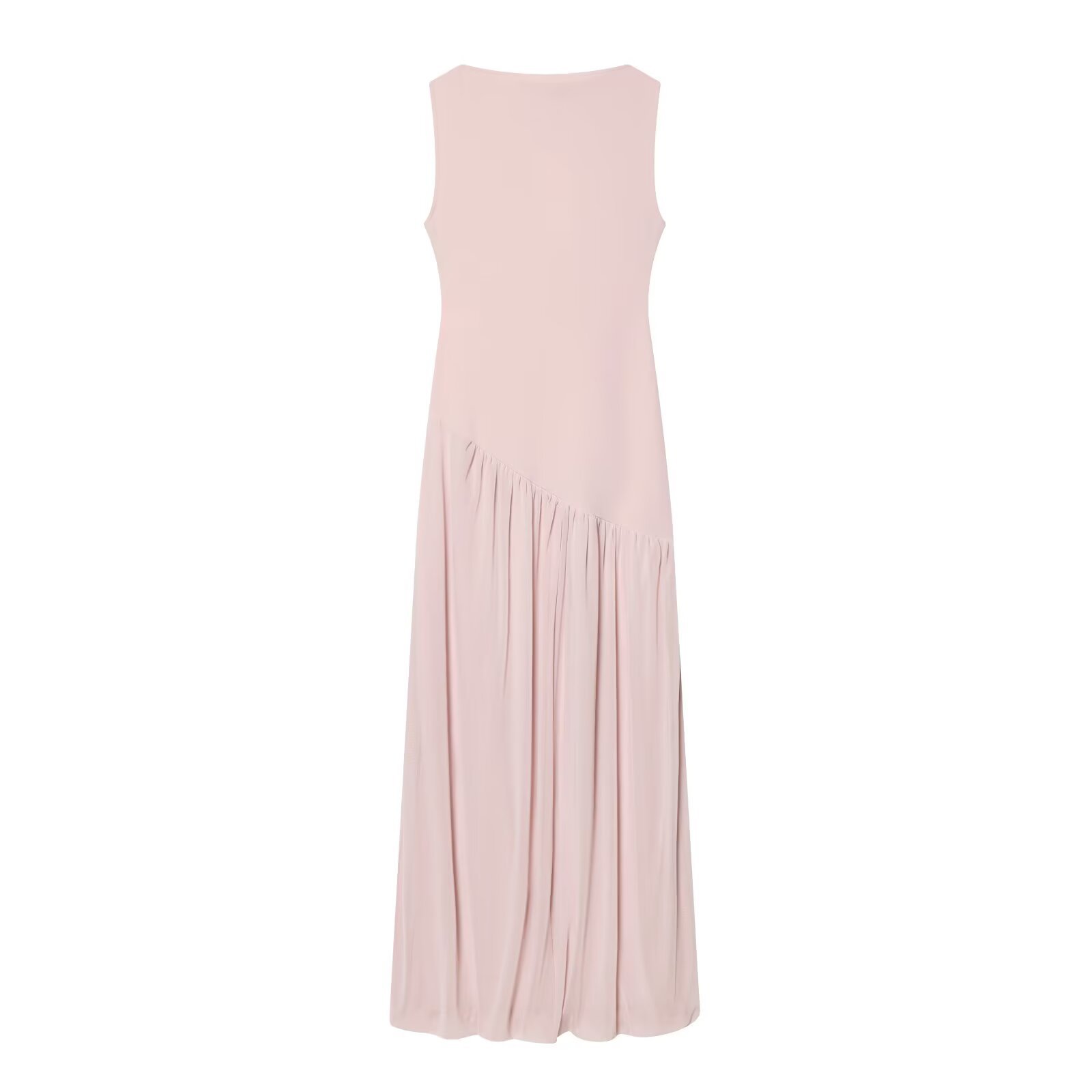 Women's Clothing Round Neck Mesh Patchwork Long Dress Elegant Stylish Summer New Arrival_ecoleips.com