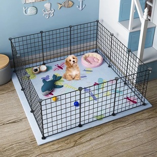 Dog Fence Dog Cage Small Dog Indoor Home Isolation Guardrail Rabbit Cat Villa Dog Fence Kennel Pet Cage Fence