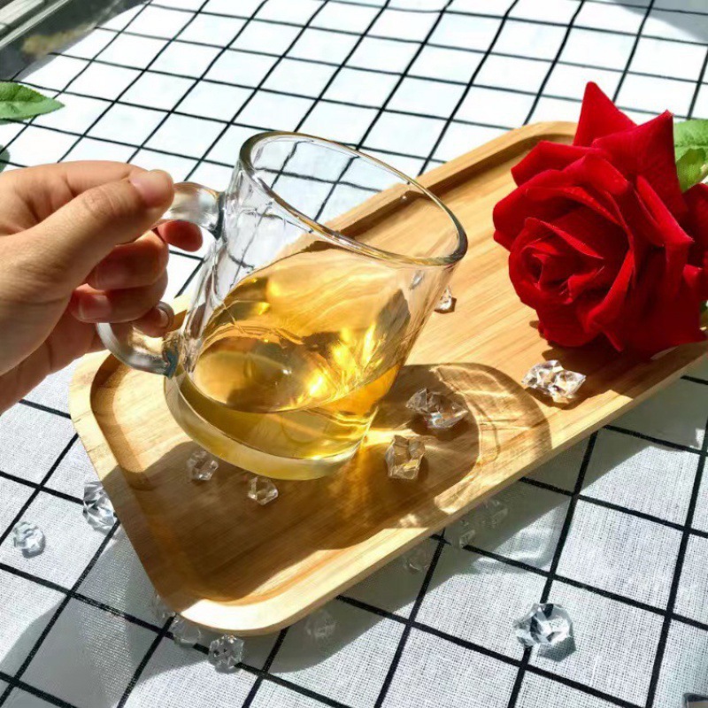2023new爆款带把玻璃杯子家用啤酒杯果汁杯牛奶杯喝水杯glass可加
