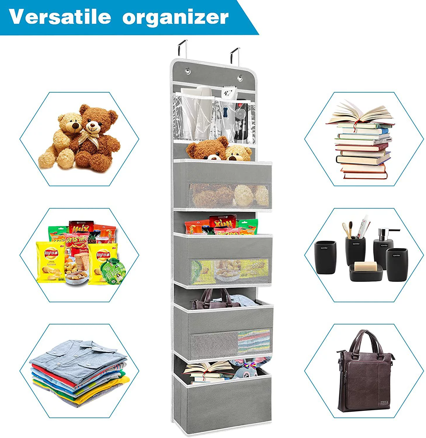 Postpartum bandage non-woven cloth, storage system, transparent hanging organiser