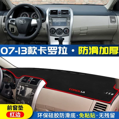 Mat, Dashboard Sunshade, Günəş əleyhinə siperlik - 07-13-corolla-front-window-mat-red-edge