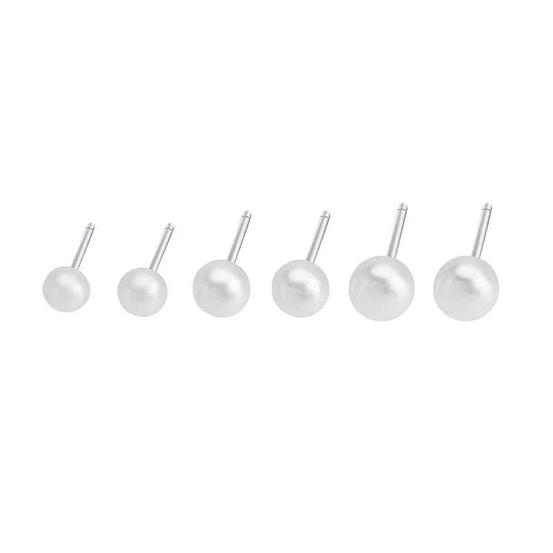 Retro Pearl Earrings, 925 Silver Needle, Light Luxury Style, Multiple Sizes