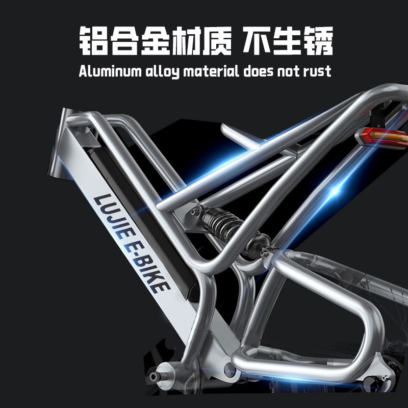 Exportación de marco de aleación de aluminio S9 delantero y trasero de goma de aluminio 20 neumáticos de cambio de velocidad 7 neumáticos gruesos de motocicleta de montaña