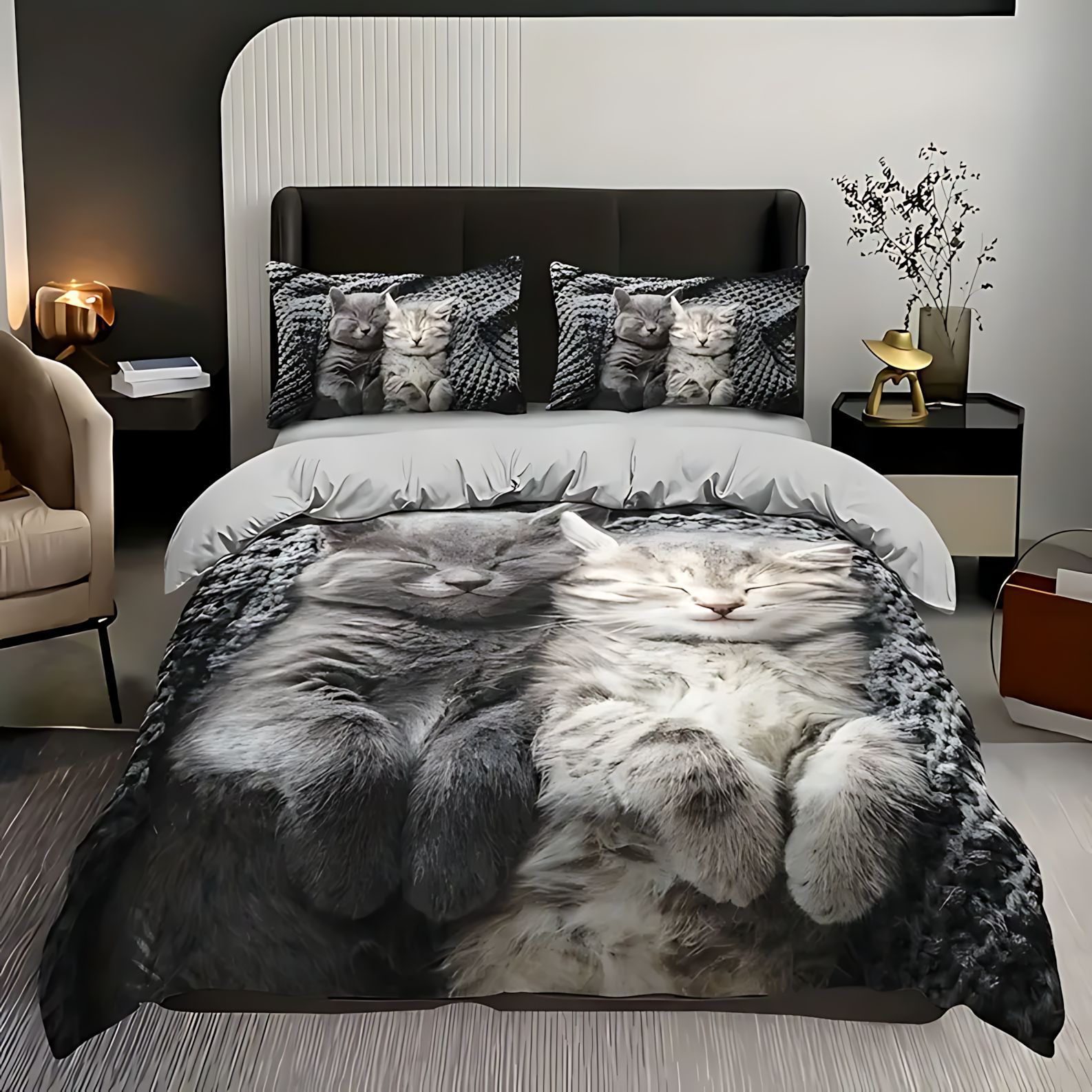 TEMU / JIT nuevos productos transfronterizos lindos Xiaomi HD digital impresión polirido conjunto de edredón para diseñar