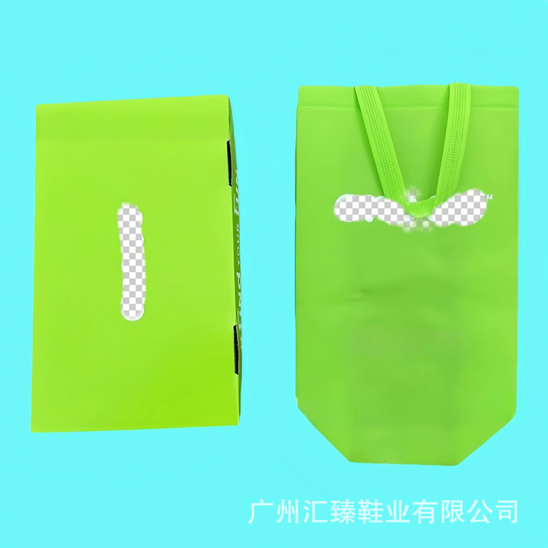 Производитель обувных коробок, новые кроссовки, одноразовое формование, стерео, экологически чистая сумка, зеленая сумка-саквояж, нетканая упаковка