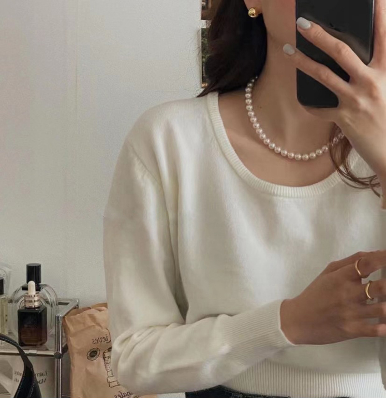 15g Weight Necklace Classification Pearl Chain Material Beaded Chain Chain Type 1 Piece Quantity Wedding, Travel Occasion Artificial Pearl, Alloy Material Solid Color Pattern Unisex Gender Beaded Design Casual, Elegant, Lady Style Casual Elegant Lady Solid Color Artificial Pearl Beaded Chain Layered Necklaces Wholesale 6