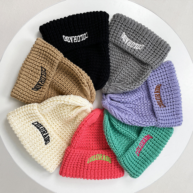 Women's Sweet Simple Style Letter Eaveless Wool Cap display picture 1