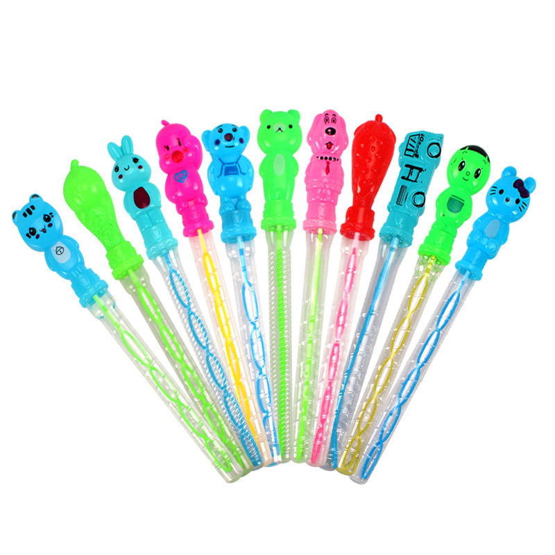 Varita larga de burbujas 38 cm – juguete infantil para exteriores, diseño animado, venta al por mayor
