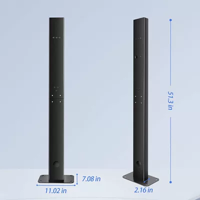 New energy vehicle charging pile fixed column pole bracket BYD Xiaopeng Tesla Euler outdoor Universal (Elektrikli avtomobil şarj cihazları) - metal-0027
