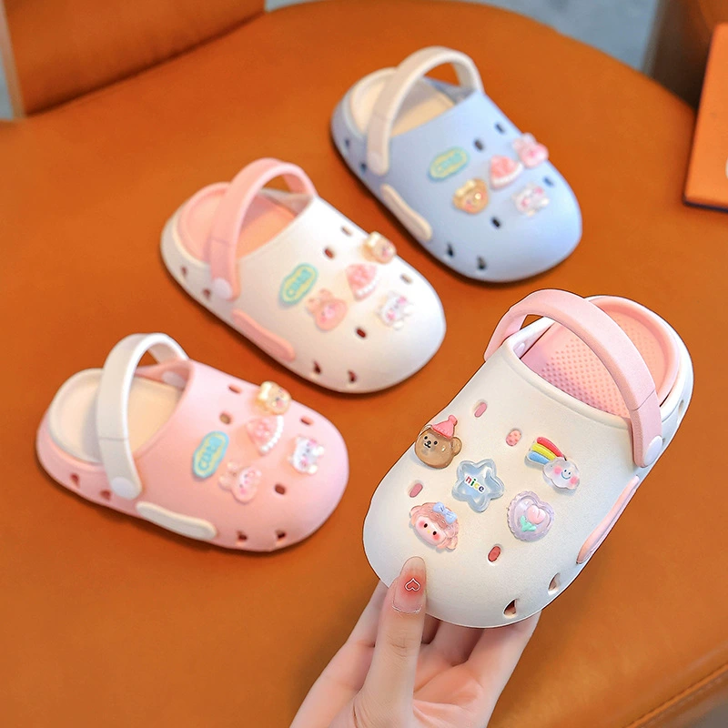 Детские шлепанцы Летний мультфильм милый мальчик девочка Баотоу нескользящая мягкая подошва детская обувь на пляже
