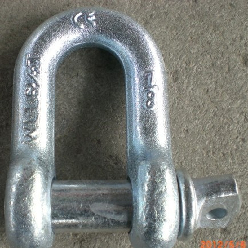 厂家生 产d型卸扣 高强度起重卸扣链条连接器U型卡环锁扣钢扣