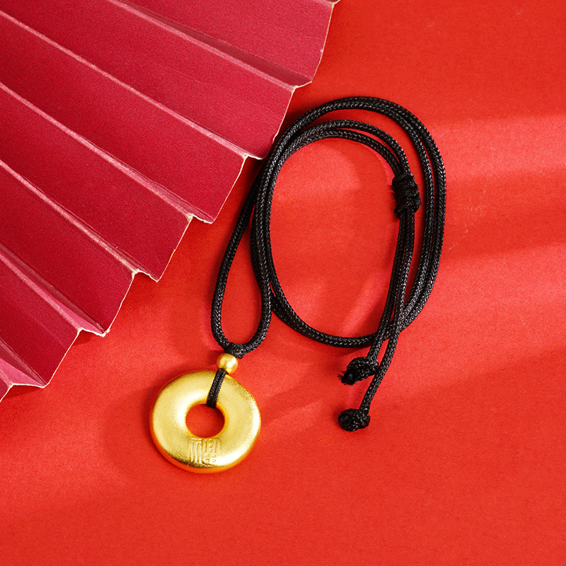 X2475 fu carácter Ruyi anillo collar