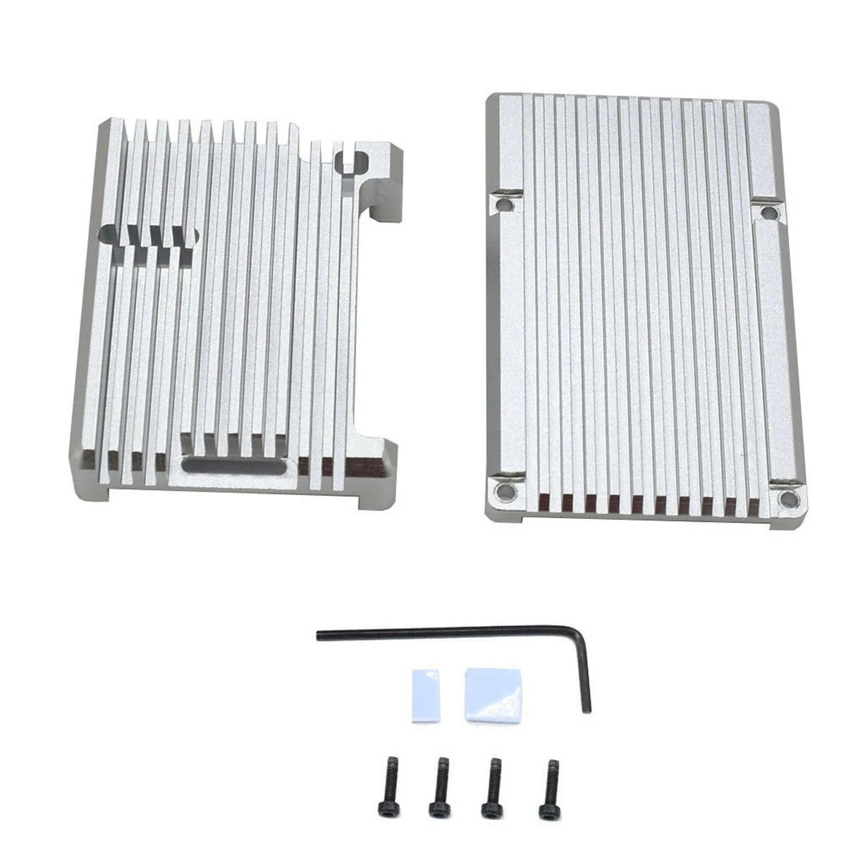 树莓派4B铝合金外壳 raspberry pi 4代B型 铠甲 散热金属外壳