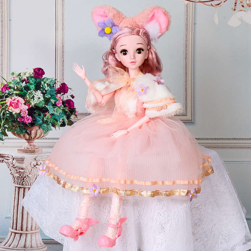 Guodingbabi doll girl's toy cute doll Children's Day gift large 60cm simulation Princess