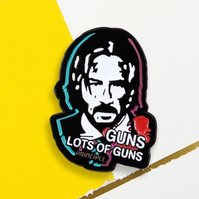 John Wick Protagonist Badge Yaxa sancaqları