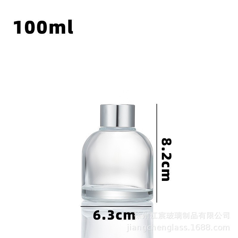透明藤条干花香薰瓶100ml150ml精油香薰分装瓶吊钟形香氛玻璃瓶|undefined