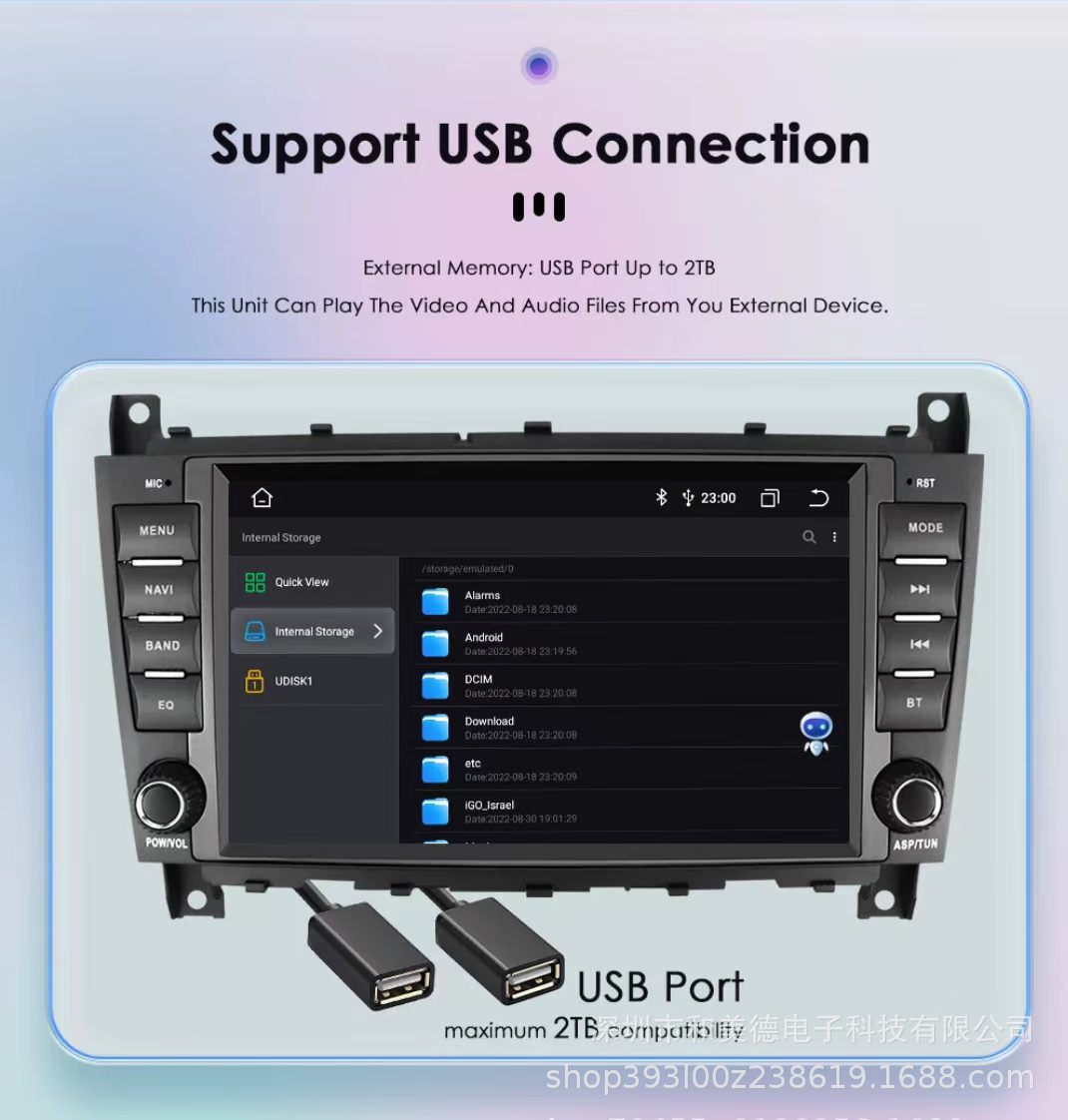 Suitable for Mercedes-Benz C-Class 8inch W203 Original Car Style Wireless Carplay Android Large Screen Gps Smart Audio-Visual Bluetooth