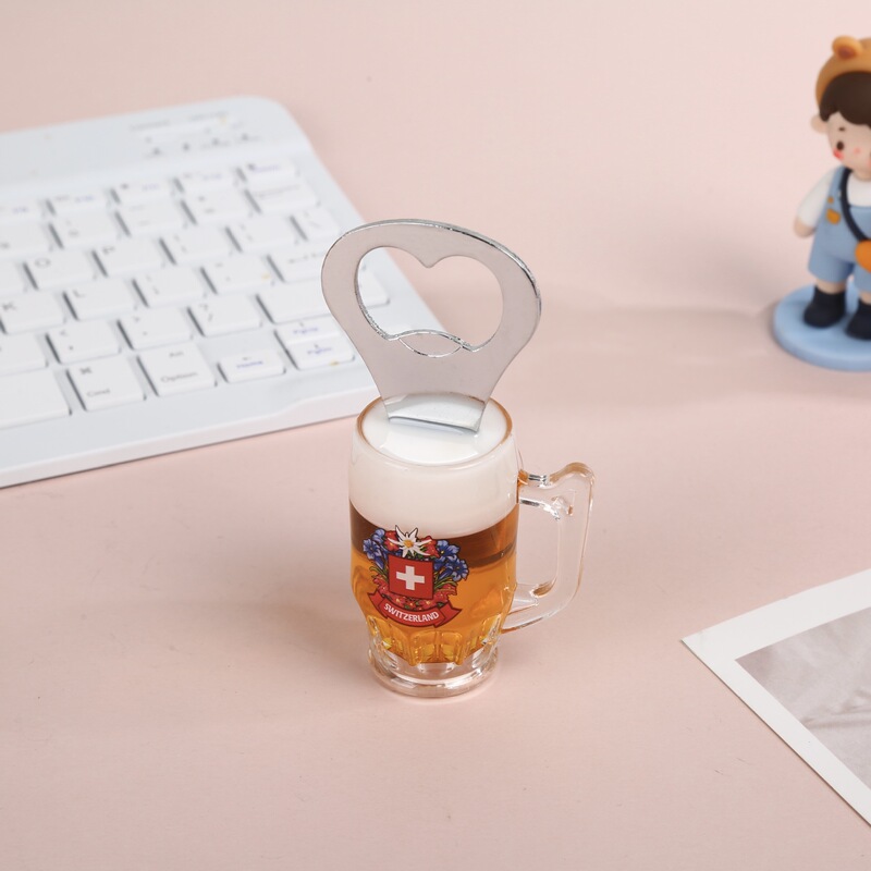 クリエイティブビール瓶ワイングラス形状ボトルオープナー 3D 立体ビールソーダボトルオープナー家庭用クリエイティブキャップオープナー|undefined
