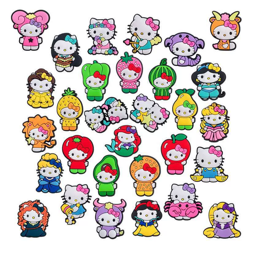 Hello Kitty, мультяшный аксессуар, обувь, пряжка для обуви, съемные украшения, качественный стиль