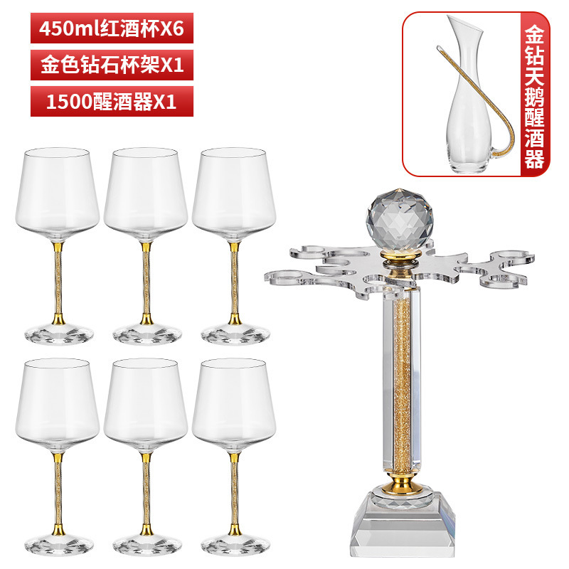 Wineglass, glass holder, wine decanter, 500 ml