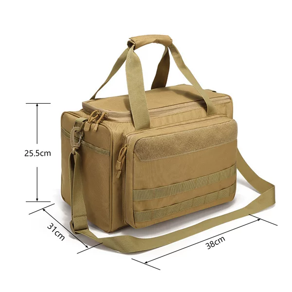 Oxford Cloth Tactical Pistol Bag, Outdoor Pistol Bag, Water-Repellent Handbag, Single-Shoulder Multi-Functional Camouflage Storage Bag