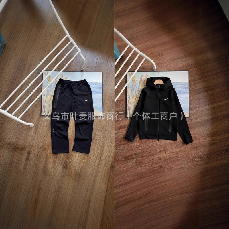 Nocta Collaboration Asian Version Logo Cross-Border Print Windbreaker Sweatshirt Cardigan Jacket and Pants Set Couple Style Nocta Collaboration Asian Version Logo Cross-Border Print Windbreaker Sweatshirt Cardigan Jacket and Pants Set Couple Style