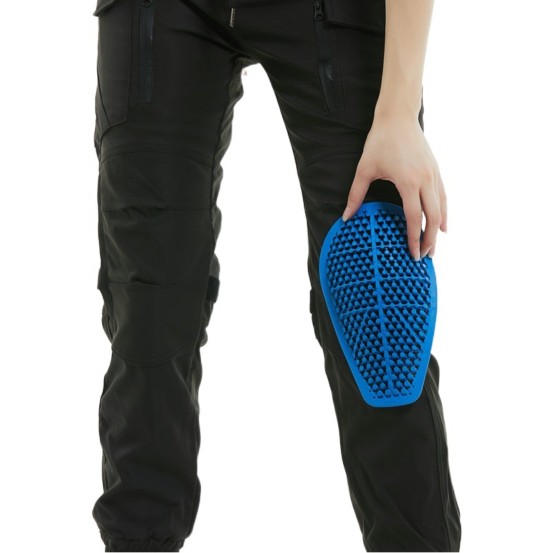 Motocicleta Four Seasons ciclismo pantalones impermeables a prueba de viento transpirable tobillo atado mujer Caballero motocicleta anti-caída pantalones de silicona equipo de protección