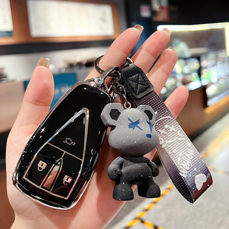 장안 C3 키 블랙 + 그레이 베어