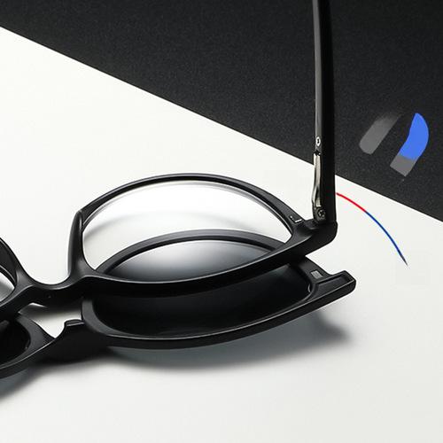 New Polarized Sunglasses Case for Men and Women, TR Frame Prescription Glasses with 5 Pcs Magnetic Switchable Sunglasses Case